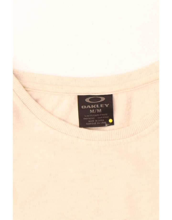 Oakley Herren-Sweatshirt-Pullover Medium Off White Flecked
