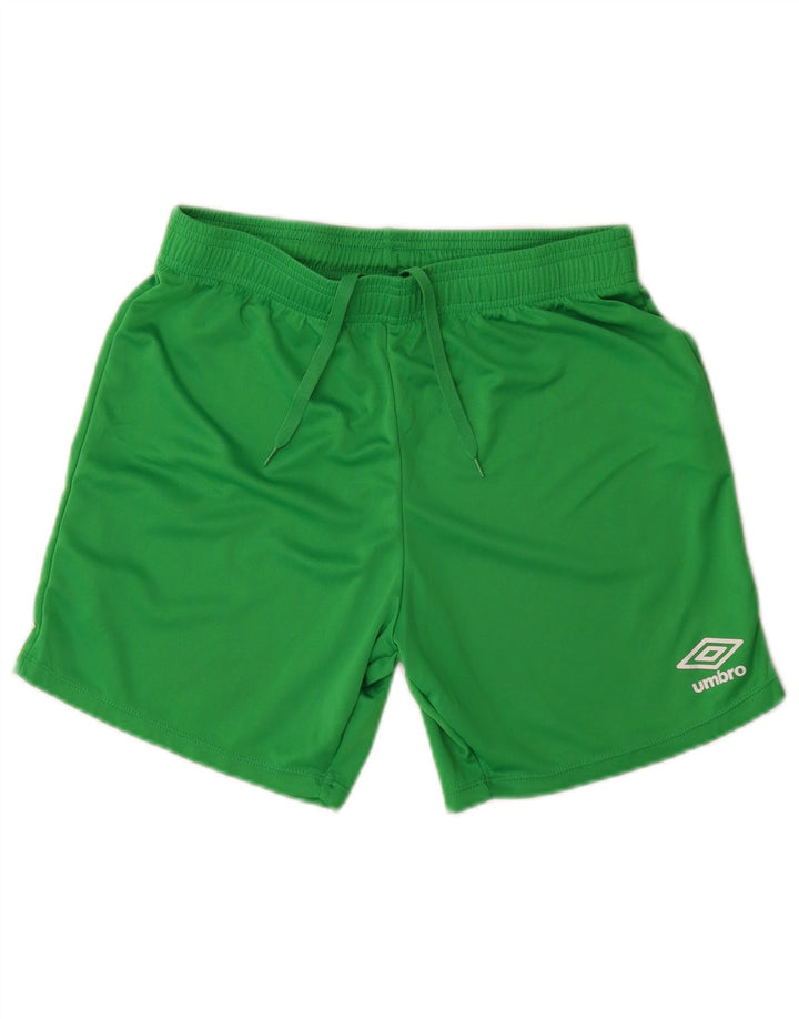Umbro Herren-Sportshorts, klein, grünes Polyester