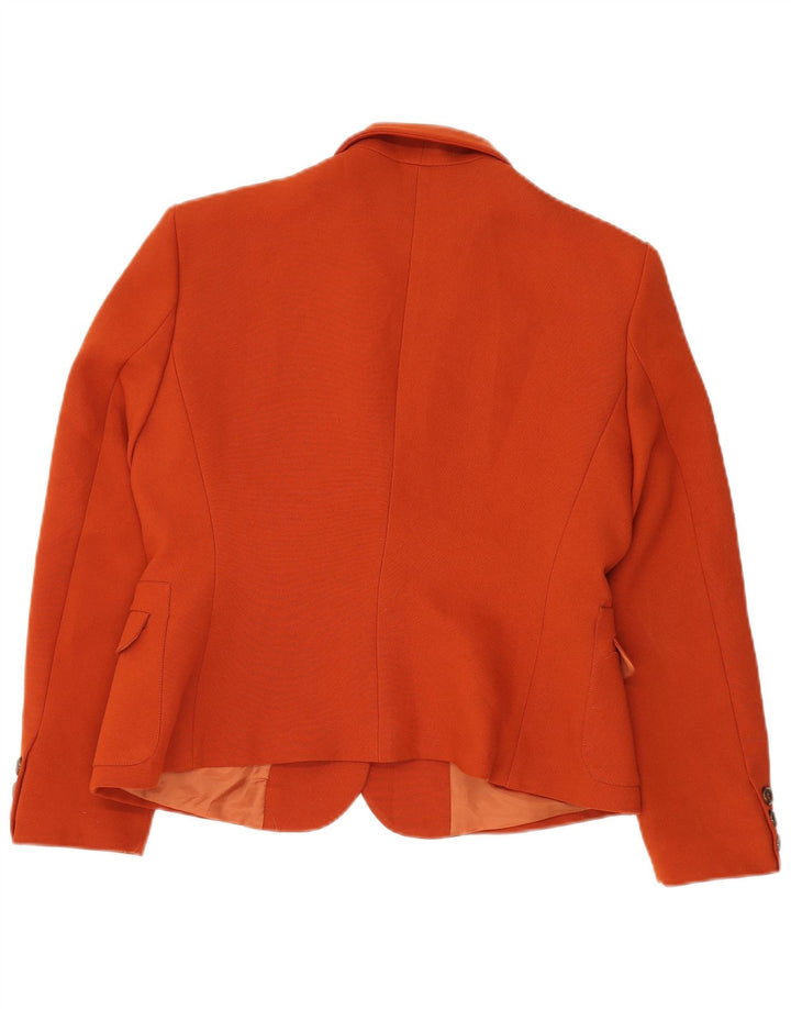 HALFON Damen 1-Knopf-Blazerjacke IT 48 XL Orange Polyester