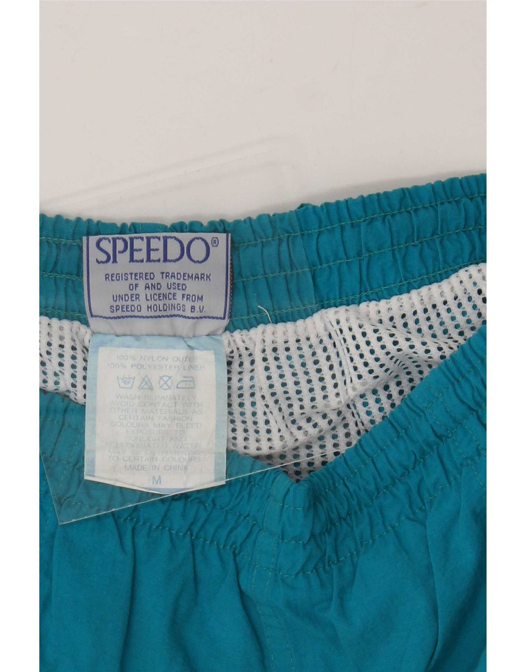 Speedo Herren-Badeshorts aus mittelblauem Nylon