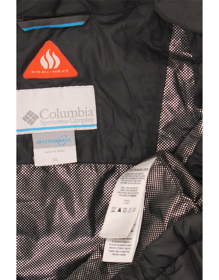 COLUMBIA Herren Interchange Wattierte Jacke UK 42 XL Schwarz Polyester