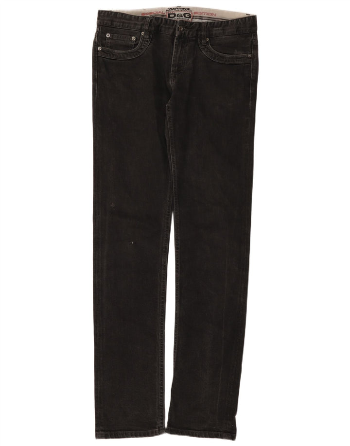DOLCE & GABBANA Herren Slim Jeans W34 L35 Schwarz