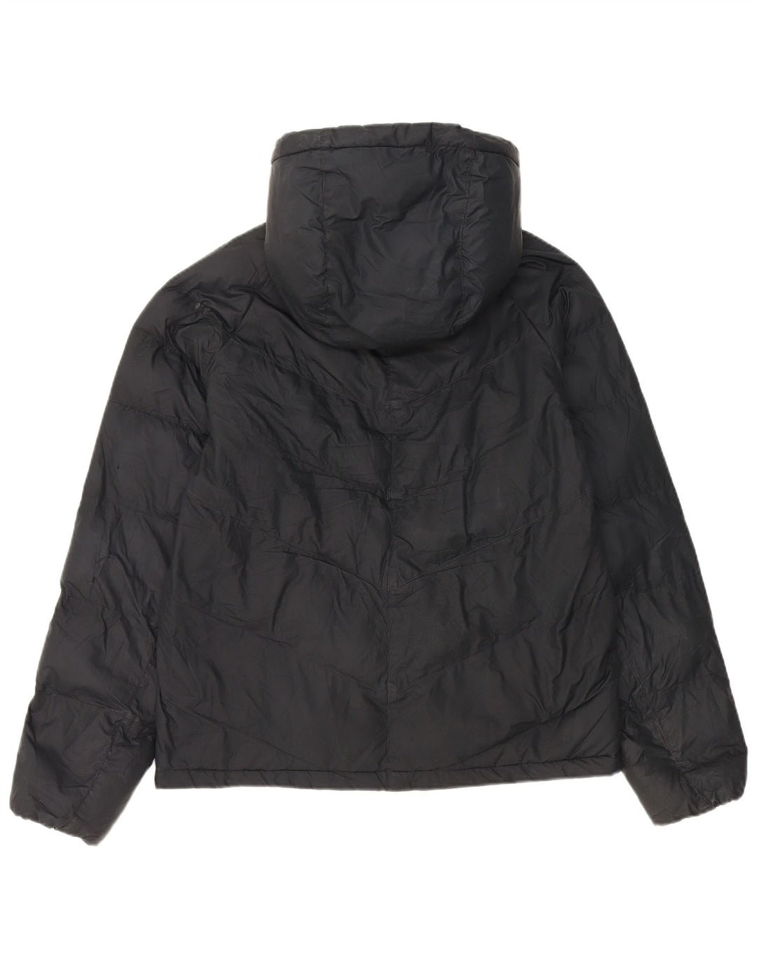 Nike Wattierte Jacke mit Kapuze für Jungen, 13–14 Jahre, XL, schwarzes Polyester