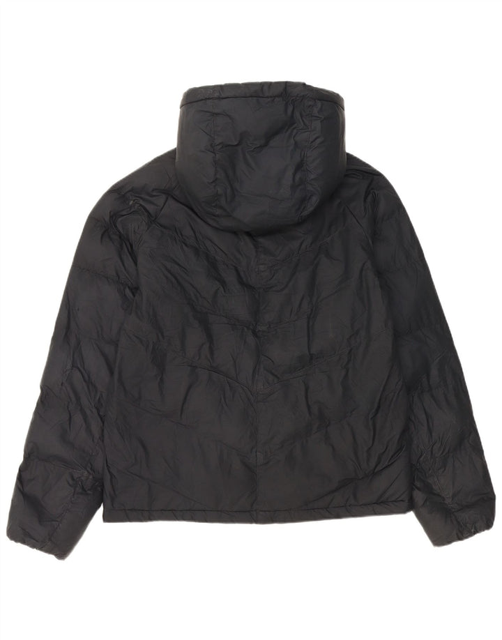 Nike Wattierte Jacke mit Kapuze für Jungen, 13–14 Jahre, XL, schwarzes Polyester