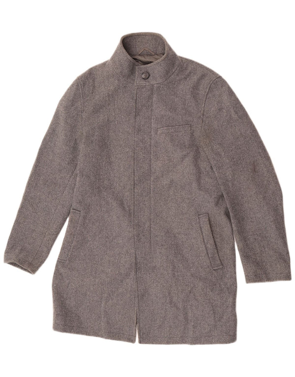 Marks & Spencer Herrenmantel UK 40 Large Grau Polyester