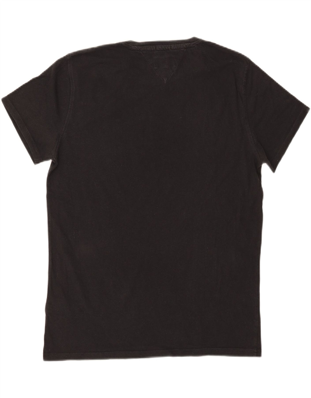 Tommy Hilfiger Herren-T-Shirt mit normaler Passform, mittelschwarze Baumwolle