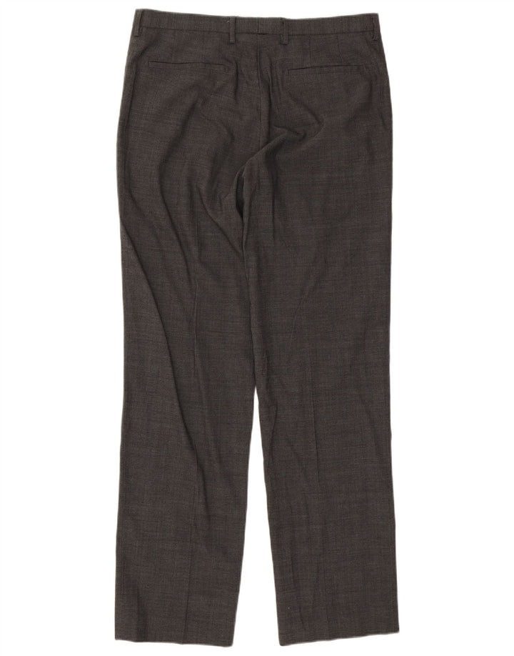 Marks & Spencer Herren Autograph Gerade Anzughose W34 L33 Graue Wolle