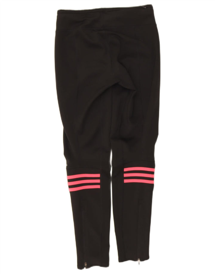 Adidas Damen Climalite Leggings UK 8/10 Small Schwarz Polyester