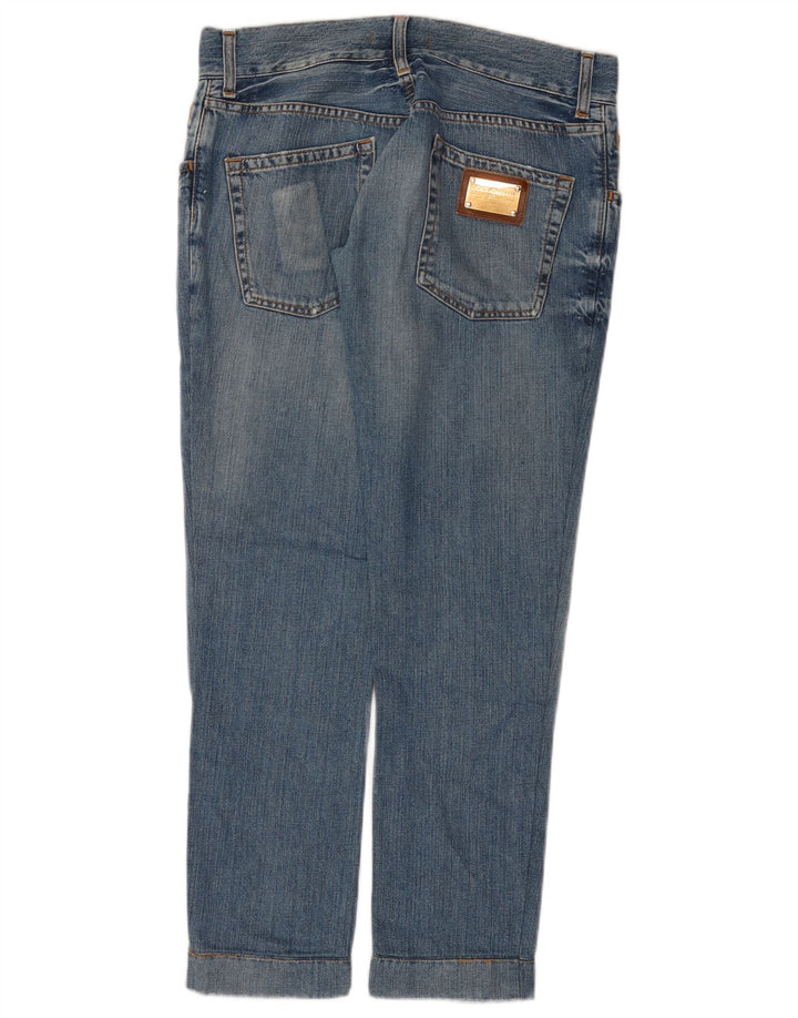 DOLCE & GABBANA Damen Straight Jeans UK 12 Medium W30 L28 Blau