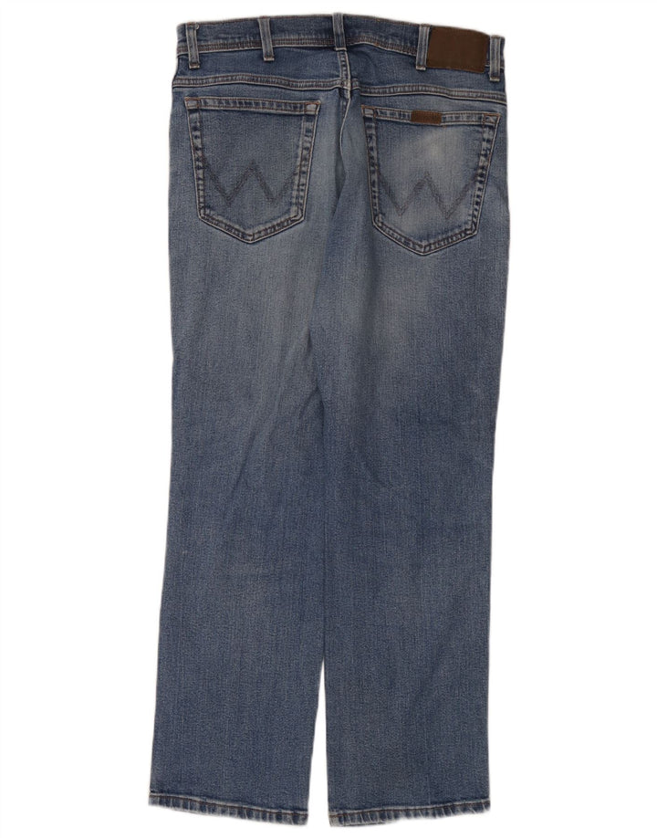 Wrangler Herren Straight Jeans W34 L30 Blaue Baumwolle