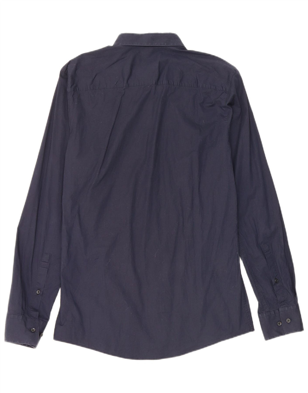 Hugo Boss Herren-Slim-Fit-Hemd, klein, marineblau, Baumwolle
