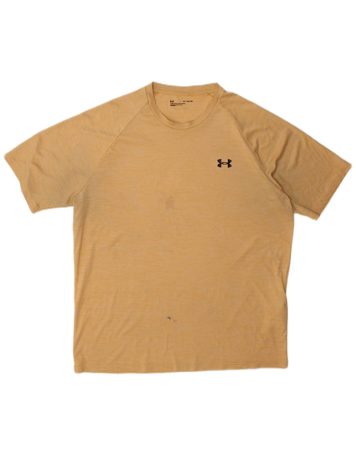Under Armour Herren T-Shirt Top XL Gelb Polyester