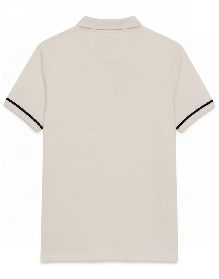 French Connection Herren-Poloshirt aus mittelweißer Baumwolle