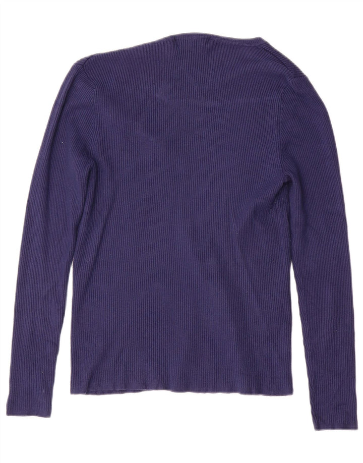 MARKS & SPENCER Damen-Pullover mit V-Ausschnitt, Gr. 10, Marineblau