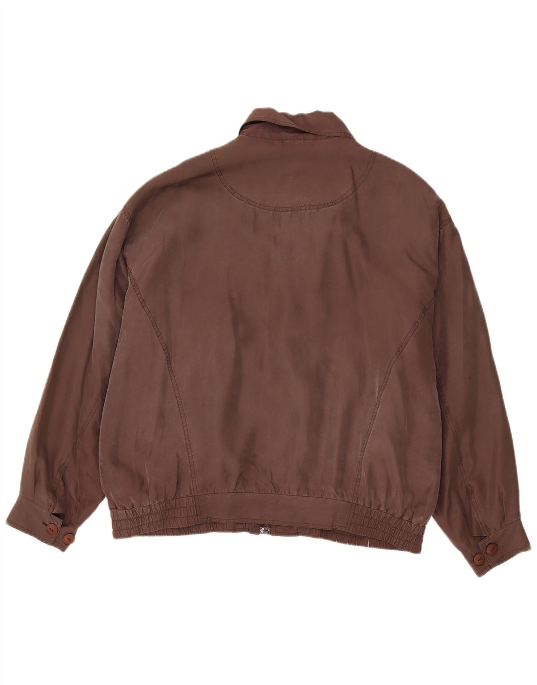 Brugi Herren Bomberjacke UK 38 Mittelbraune Seide