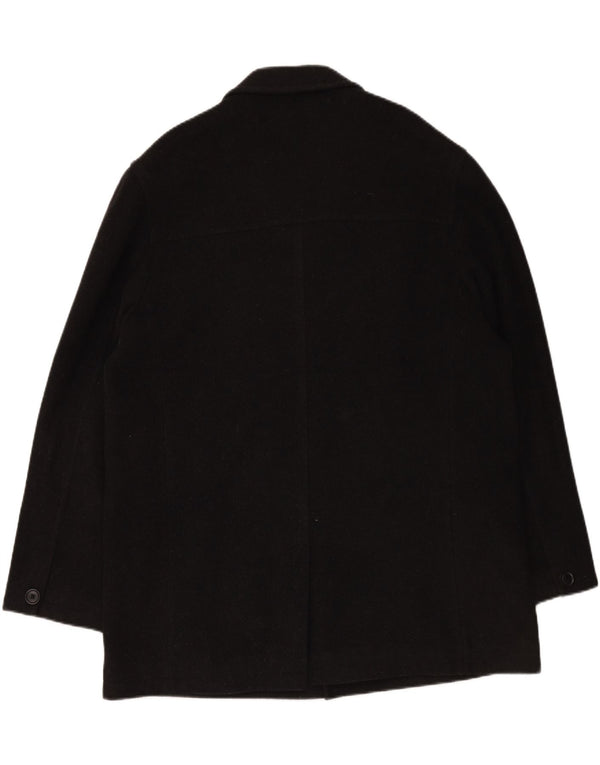 VINTAGE Mens Overcoat IT 48 Medium Grey Wool