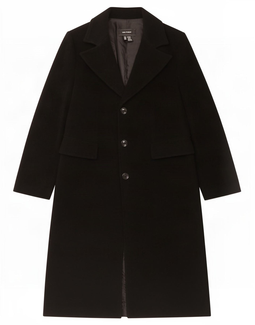 Zara Damen Mantel EU 40 Mittelschwarze Wolle