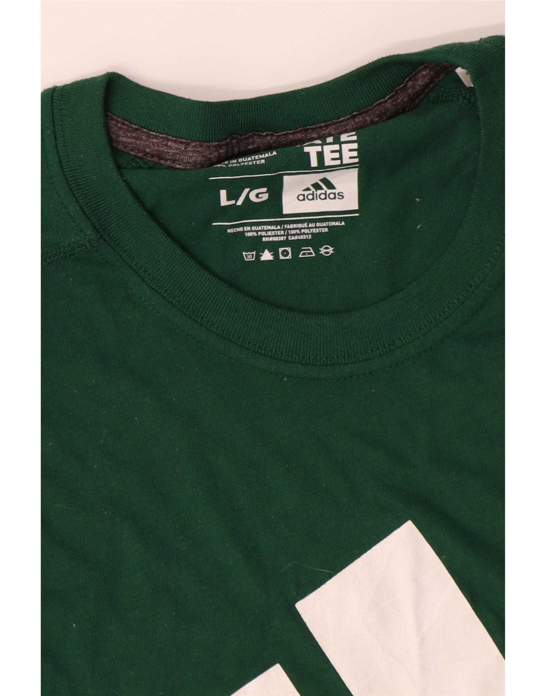 Adidas Herren Climalite Graphic Top Langarm Große grüne Baumwolle