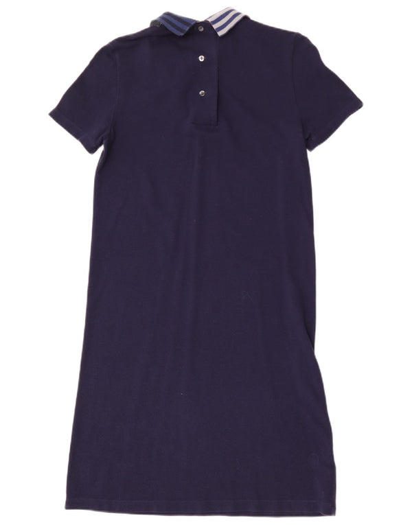 Lacoste Damen-Polokleid, Größe 36, klein, marineblau, gestreift, Baumwolle