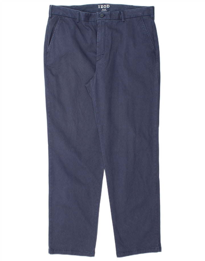 IZOD Gerade Chino-Hose für Herren, W36, L32, Marineblau, Baumwolle