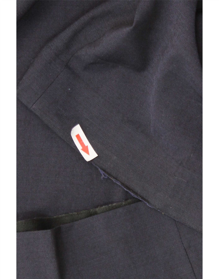 Marks & Spencer Herren-Anzughose mit normaler Passform, W44, L31, marineblaue Wolle