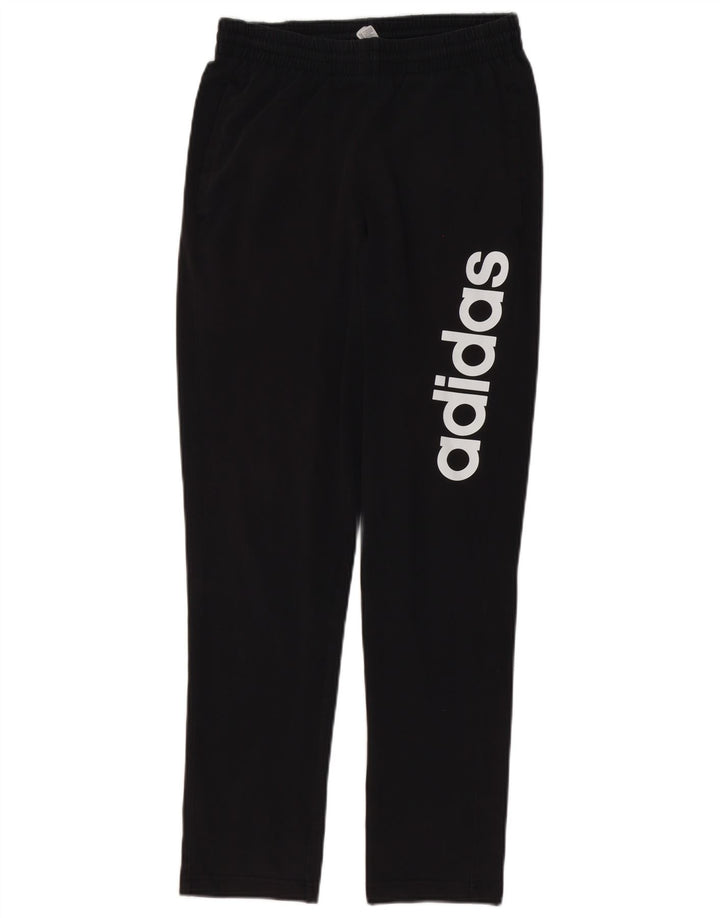 Adidas Herren-Trainingshose mit Grafik, Größe S, schwarze Baumwolle