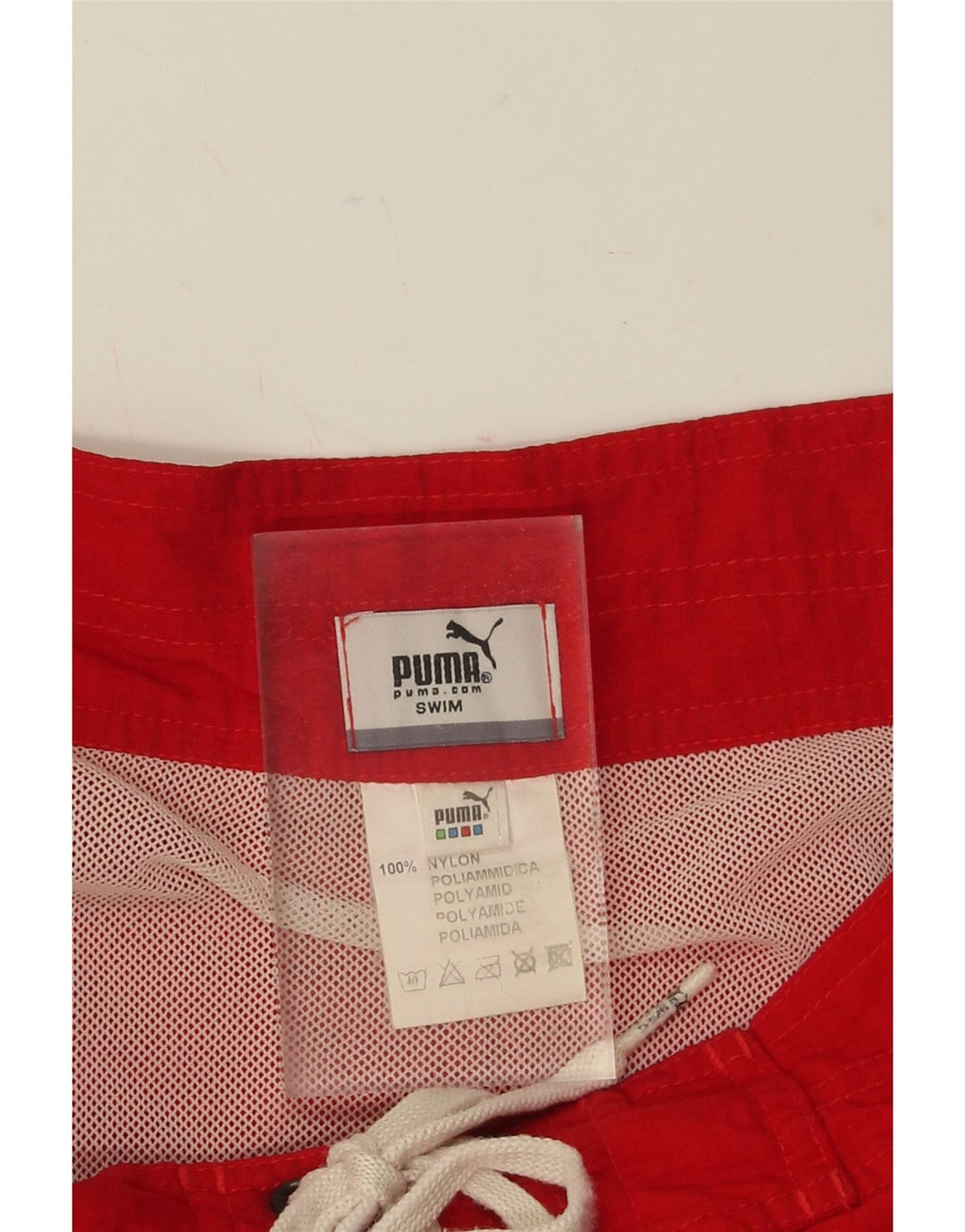 PUMA Mens Swimming Shorts Medium  Red Nylon