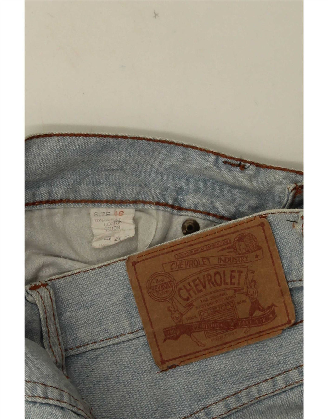 Vintage Herren Distressed Denim Shorts IT 46 Small W28 Blaue Baumwolle