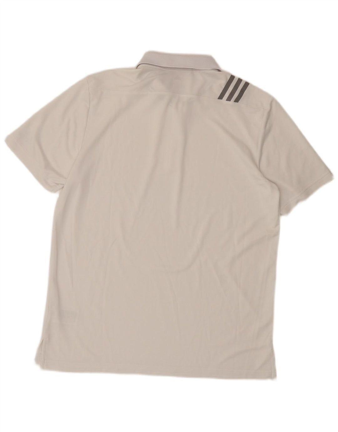 Adidas Herren-Poloshirt, groß, aus weißem Polyester
