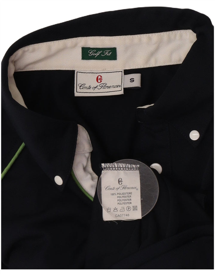 Conte of Florence Herren-Poloshirt, Größe S, Marineblau, Polyester