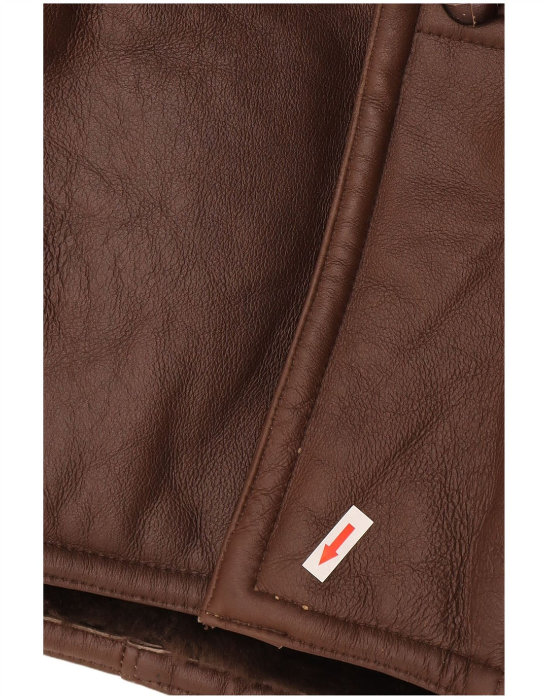 Vintage Herren Shearling Jacke IT 50 Großes braunes Shearling