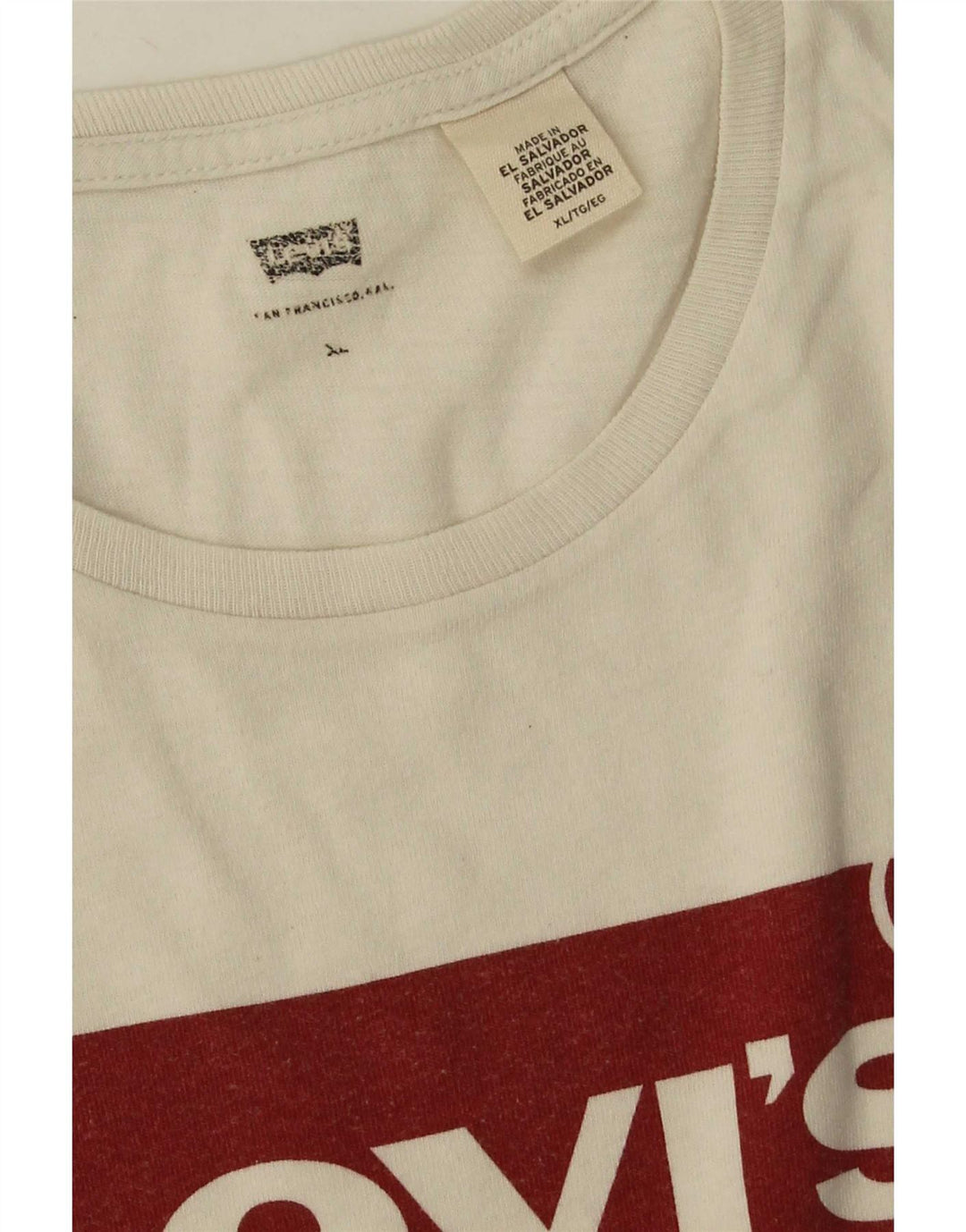 Levi's Herren T-Shirt mit Grafik, XL, Weiß