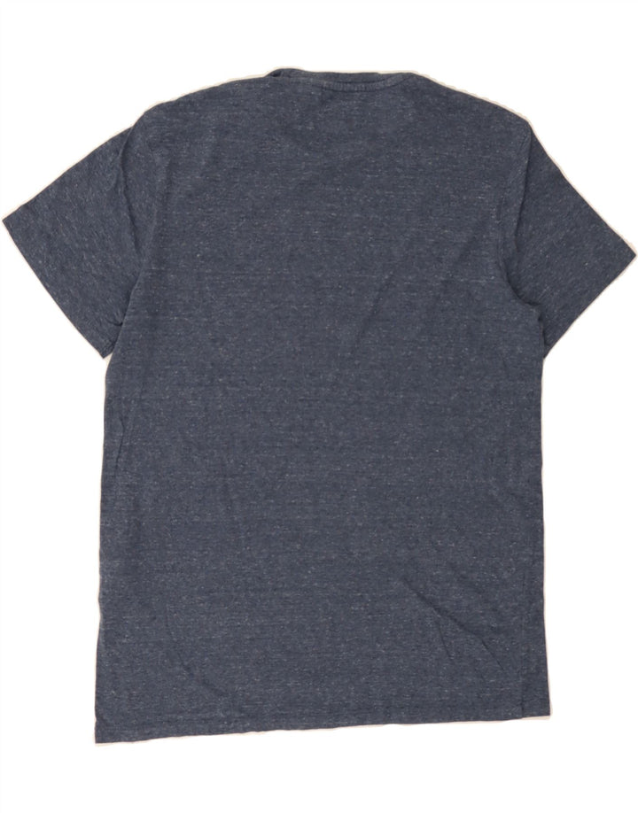 LEVI'S Mens Graphic T-Shirt Top Medium Navy Blue Flecked Cotton Vintage Levi's and Second-Hand Levi's from Messina Hembry 
