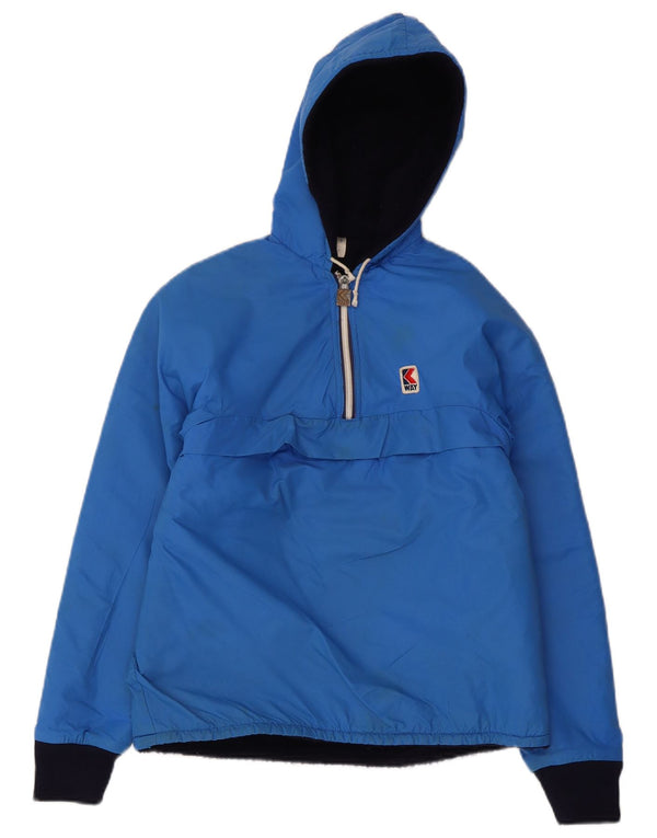 K-Way Jungen-Anorakjacke mit Kapuze, 7–8 Jahre, blaues Polyamid