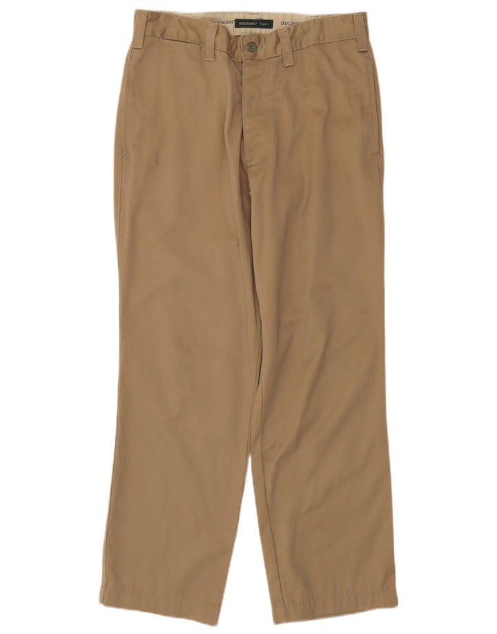 DOCKERS Gerade Chinohose für Herren, W31, L30, Beige, Baumwolle