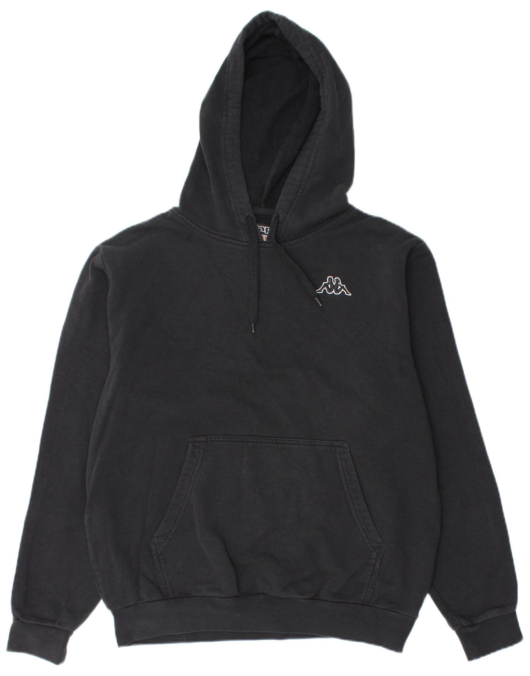 KAPPA Herren-Kapuzenpullover, mittelschwarz, Baumwolle
