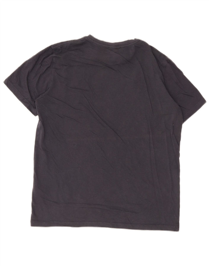 Reiss Herren T-Shirt Top Small Marineblau Baumwolle