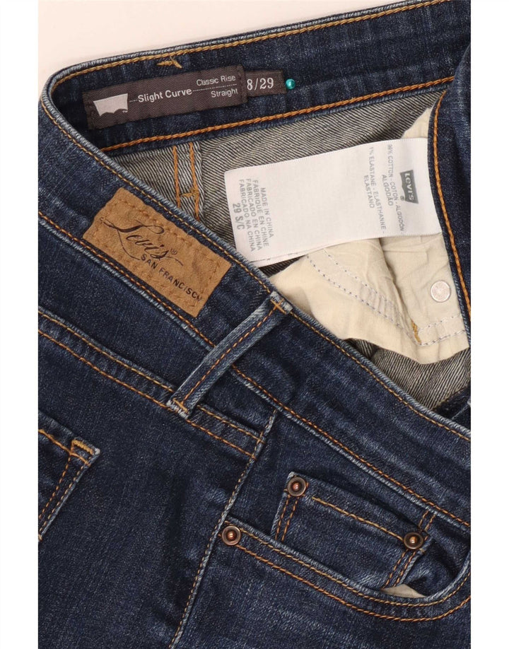 Levi's Damen Slight Curve Straight Jeans US 8 Medium W29 L29 Marineblau