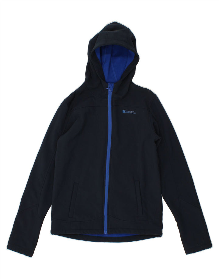 MOUNTAIN WAREHOUSE Boys Zip Hoodie Sweater 12-13 Years Navy Blue Polyester Vintage Mountain Warehouse and Second-Hand Mountain Warehouse from Messina Hembry 