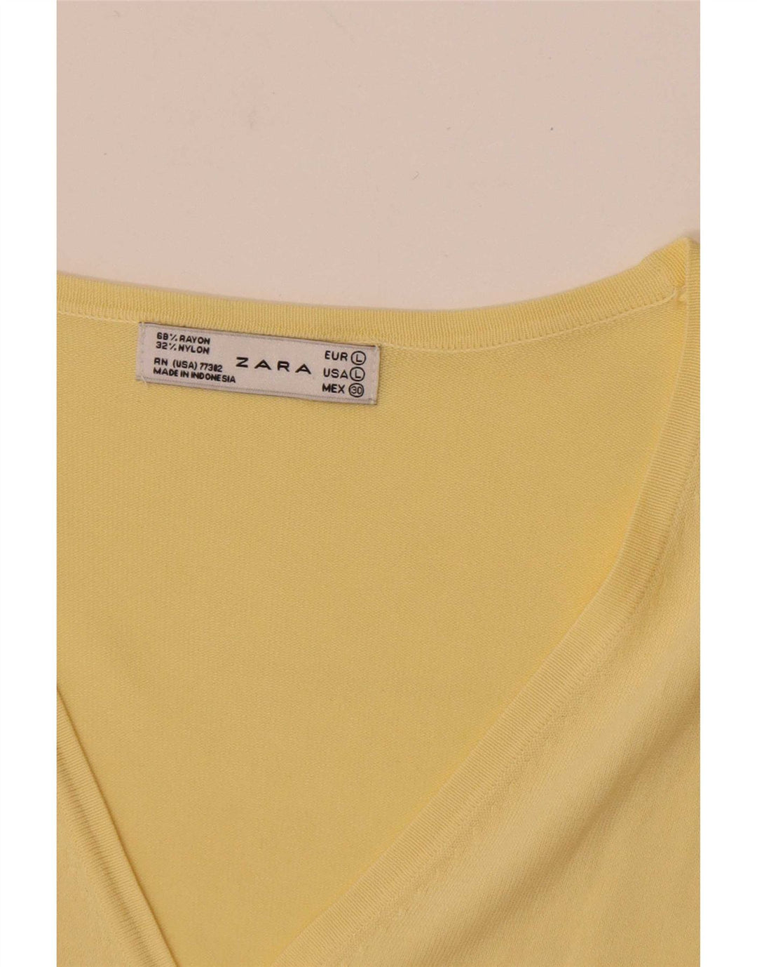 Zara Damen-Cardigan-Pullover UK 14 Large Gelb