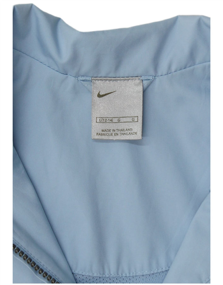 Nike Damen-Trainingsanzug-Topjacke in Übergröße, US 12/14, Größe L, blau, Polyester
