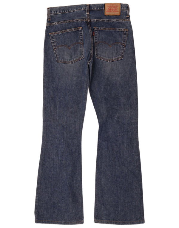 Levi's Damen 516 Bootcut-Jeans mit hoher Taille, W34, L36, blaue Baumwolle