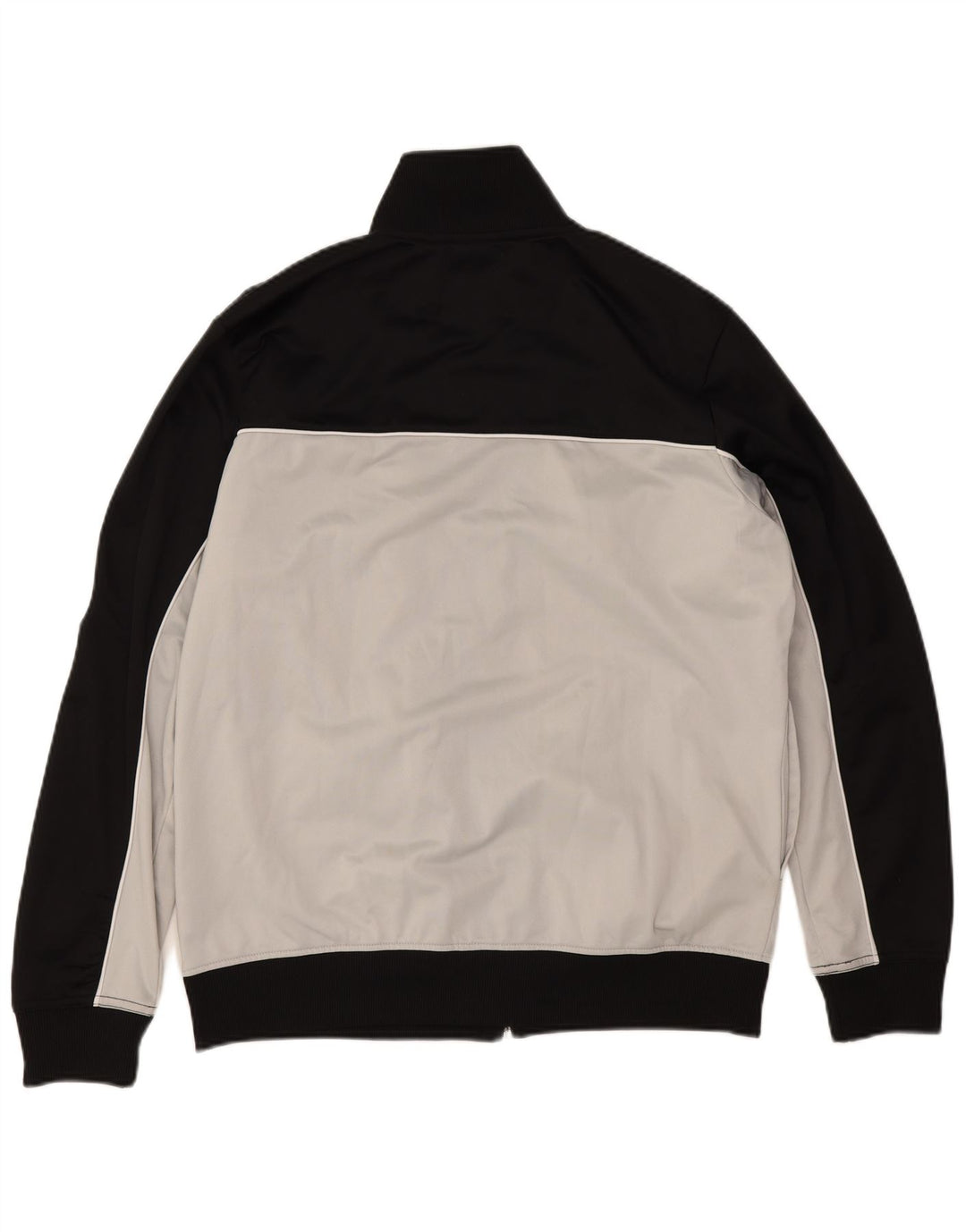 Fila Herren-Trainingsanzug-Top-Jacke, großes schwarzes Farbblock-Polyester