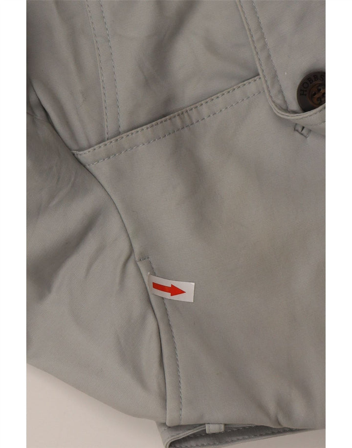 HOBBS Damen Trenchcoat UK 10 Small Graue Baumwolle