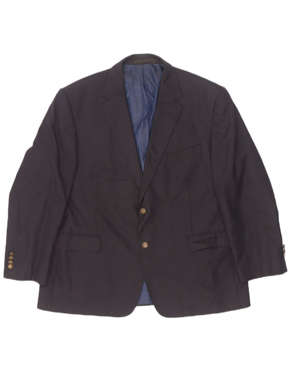 Marks & Spencer Herren-Blazer mit 2 Knöpfen, UK 46, XL, Marineblau, Polyester