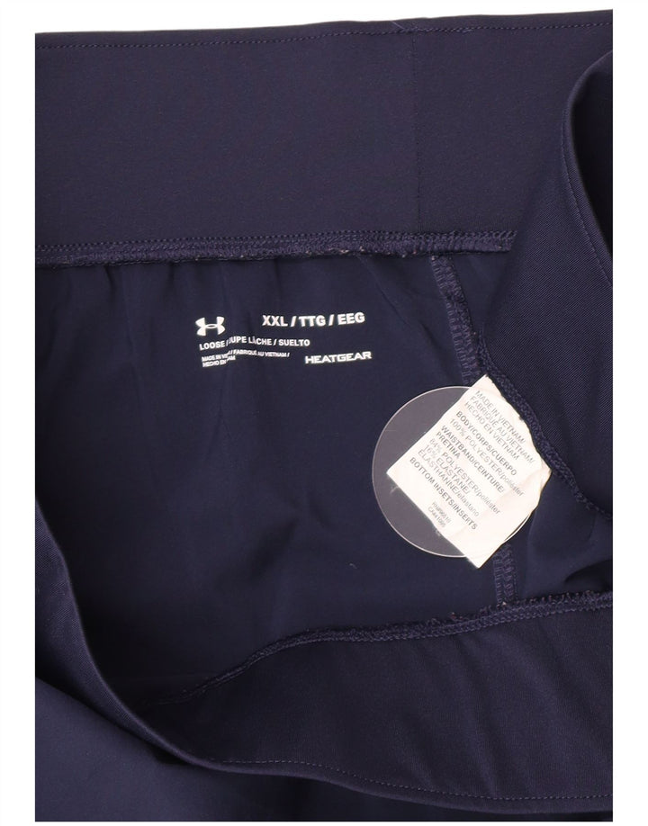 Under Armour Damen Sportshorts UK 20 2XL Marineblau Polyester
