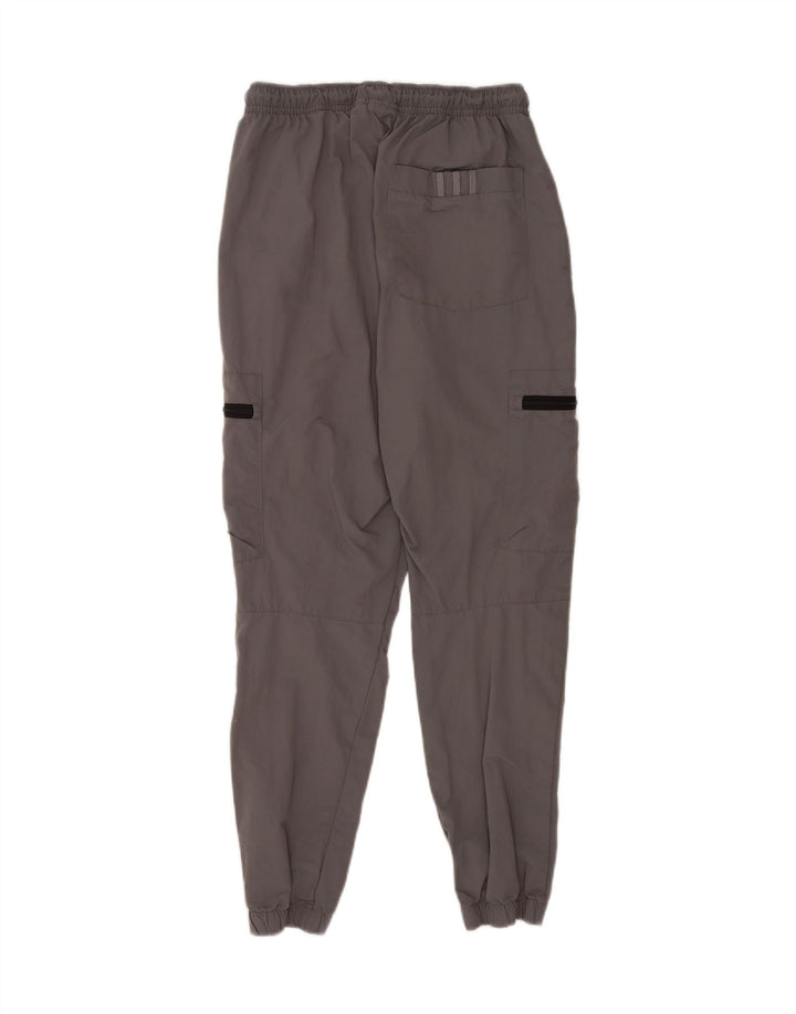 Adidas Herren Cargo-Trainingshose, Jogginghose, mittelgraues Nylon