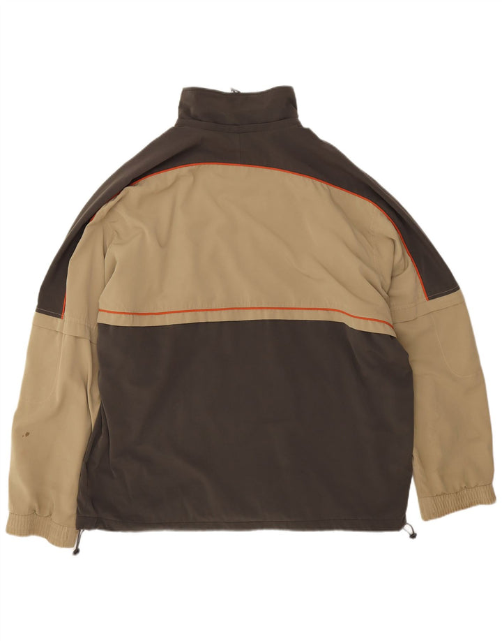 Lotto Herren-Trainingsanzug-Oberteil, Jacke, 2XL, Beige, Farbblock-Polyester