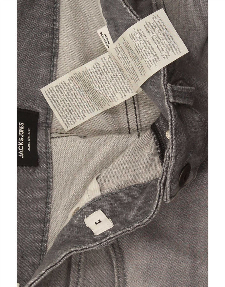 Jack & Jones Herren-Jeansshorts, mittelgroß, W34, graue Baumwolle