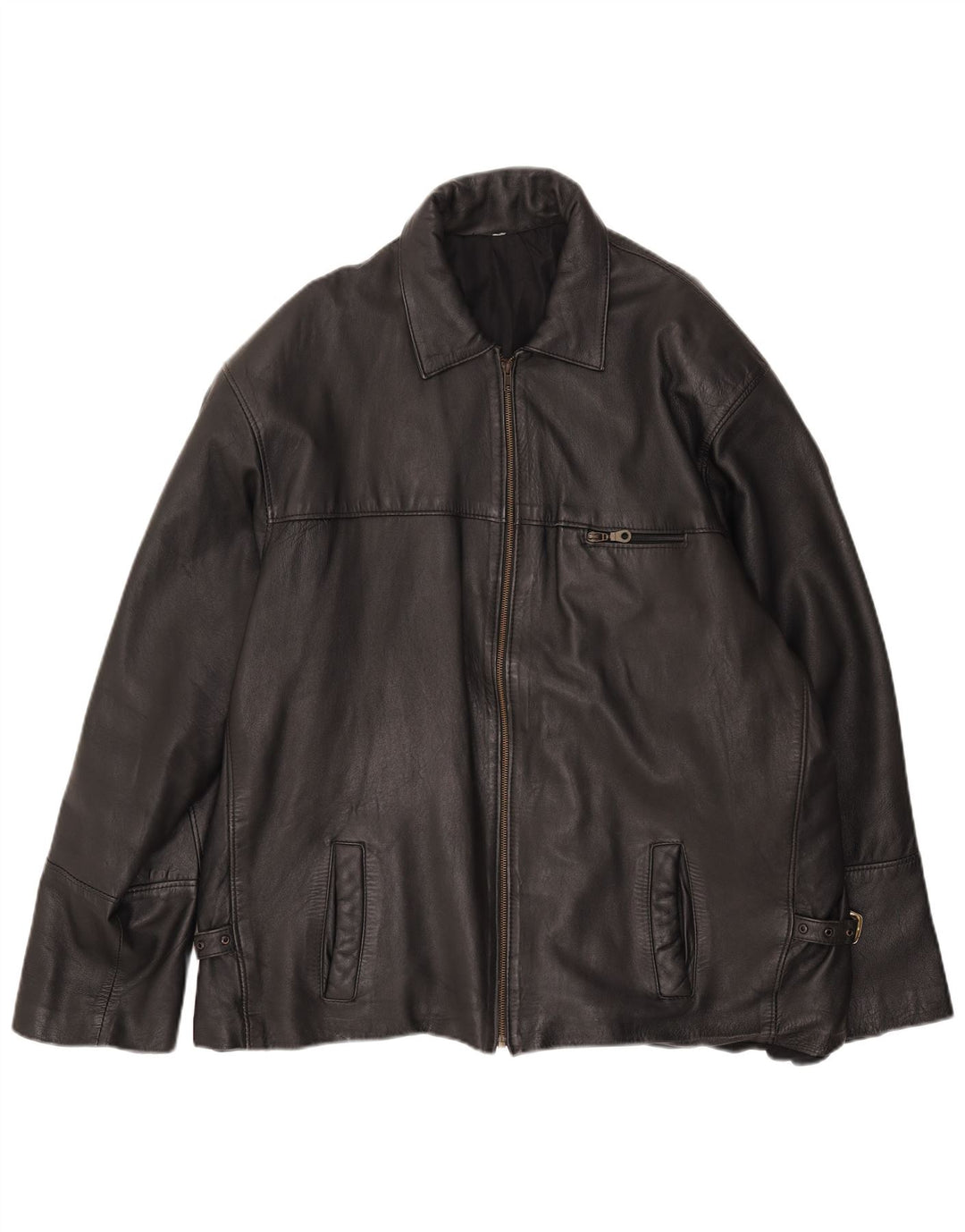 Vintage Herren Lederjacke UK 44 2XL Schwarz